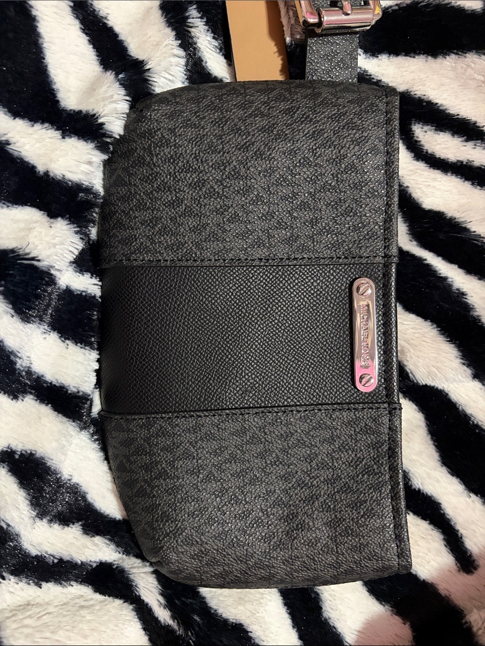 Michael Kors Black and Charcoal Crossbody Bag
